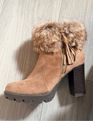 Botines Marrones con Pelo Talla 37