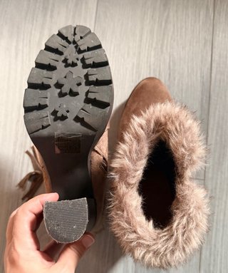 Botines Marrones con Pelo Talla 37