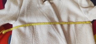 Abrigo Stradivarius beige talla única