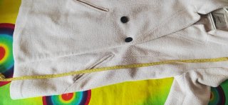 Abrigo Stradivarius beige talla única