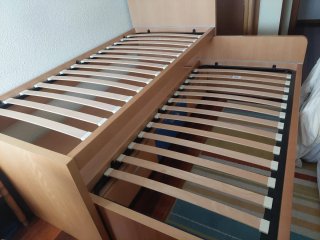 Cama nido doble de madera