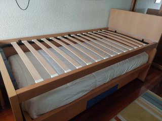 Cama nido doble de madera
