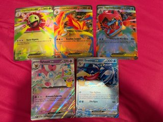 Set de 5 Cartas Pokémon Jumbo