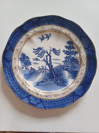 Piatti decorativi in porcellana blu e bianchi