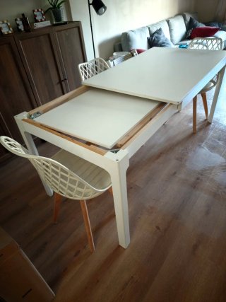 Mesa Extensible Ikea Blanca