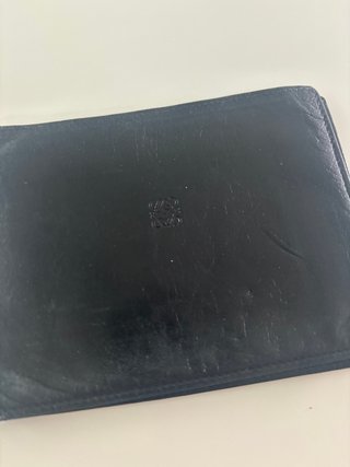 Cartera de piel Loewe Negra