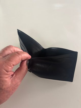 Cartera de piel Loewe Negra
