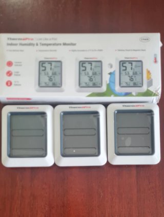 Pack 3 Monitores Temperatura y Humedad ThermoPro