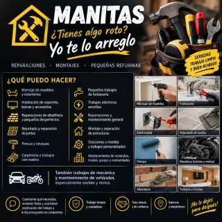 MANITAS | Reparaciones | Montajes | Albañilería |