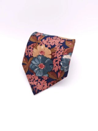 Corbata Cerruti 1881 Seda Vintage Estampado Floral