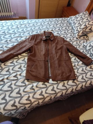 Chaquetón de piel para caballero