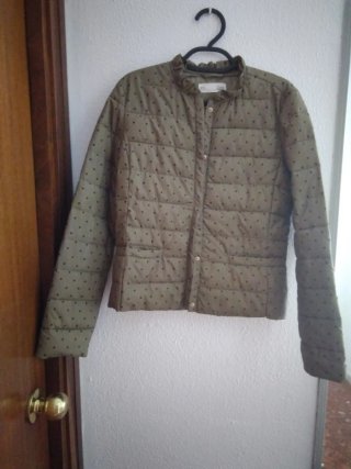 Chaquetón sfera casual Verde Estampado Talla M