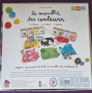 Juego de mesa El monstruo de colores (Francés)