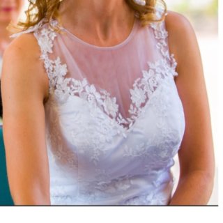 Vestido de Novia Blanco Encaje Sirena
