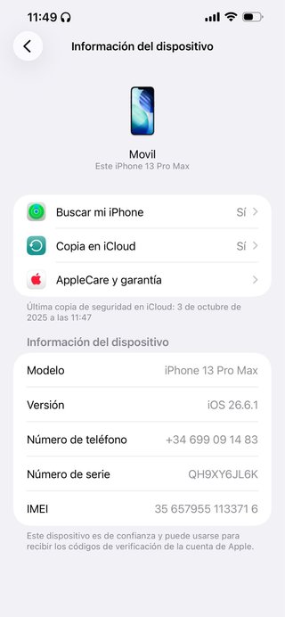 iPhone 13 Pro Max 128GB Grafito