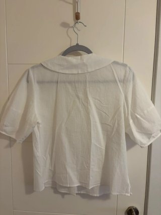 Blusa GU Blanca Cuello Marinero T. M