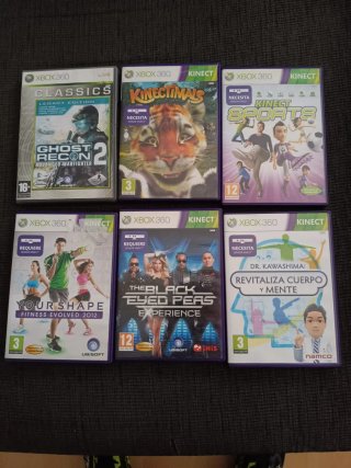 Lote de 6 juegos para Xbox 360