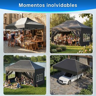 Cenador 3x4,5 impermeable y resistente