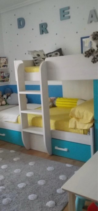 Cama nido tipo tren