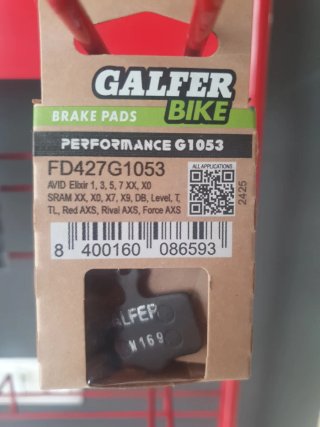 Pastillas de Freno Galfer G1053 MTB