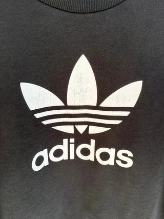Adidas Sudadera Negra/Blanca Talla 46 ES Mujer