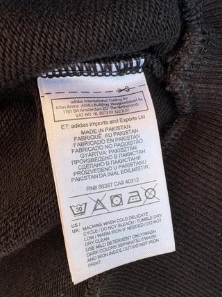 Adidas Sudadera Negra/Blanca Talla 46 ES Mujer