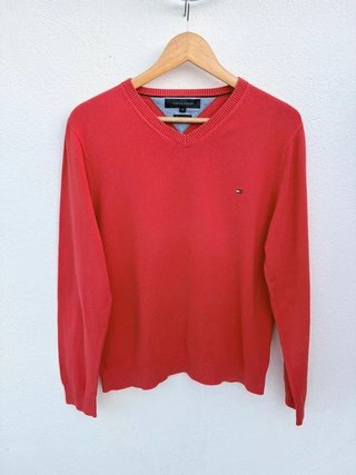 Tommy Hilfiger Jersey Cuello en V Coral/Teja M
