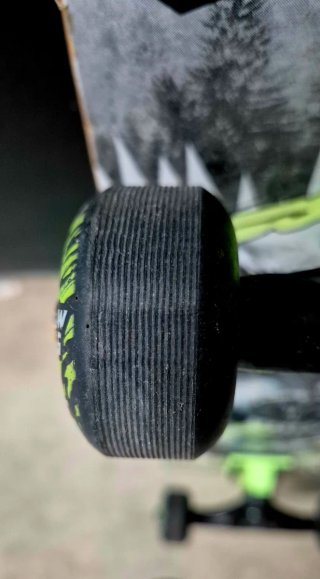 Skate con diseño de lobo