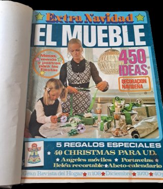 Revistas Vintage El Mueble encuadernado en dos tom