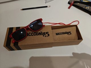 Gafas de Sol Infantiles Raccoonies Rojas