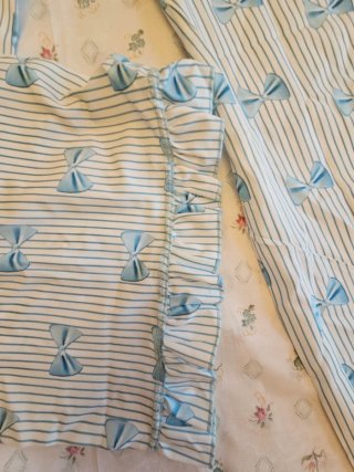 Pantalón Ancho Estampado con Lazos