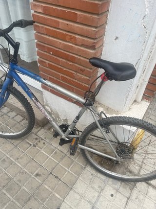 Bicicleta de montaña azul