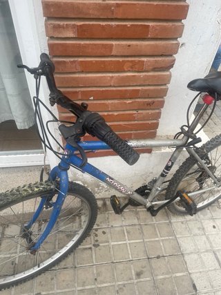 Bicicleta de montaña azul