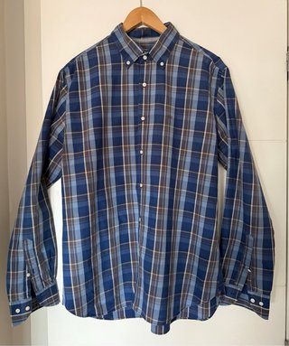 Camisa Pedro del Hierro cuadros azul marino XL
