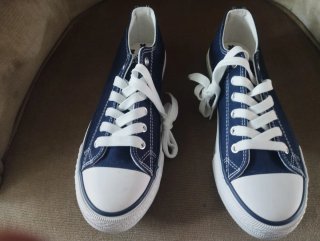 Zapatillas tipo Converse Azules