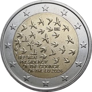 2 € Bélgica 2024 Presidencia UE