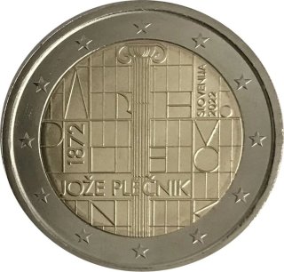 2 € Eslovenia 2022 Conmemorativa Jože Plečnik