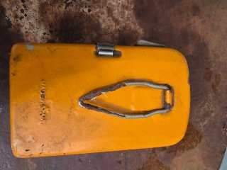 Linterna antigua naranja