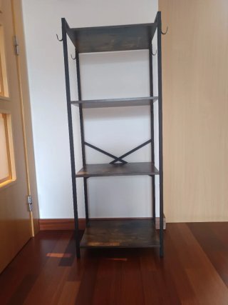 Estantería Industrial Madera y Metal