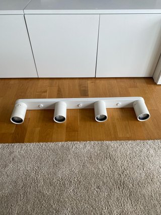 4 Bombillas + Lámpara de techo IKEA NYMÅNE 4 focos