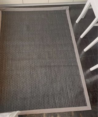 Alfombra de salón gris, salon tela, son 6 unidades