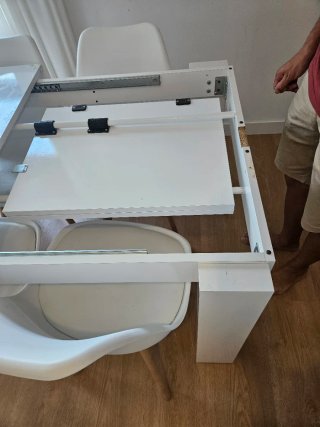 Mesa de Comedor blanca Extensible a 2 metros