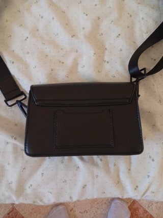 Bolso negro de vestir "STAY UNITED" PULL&BEAR