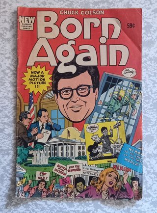 Livro banda desenhada Born Again de Chuck Colson
