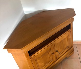 Mueble Rinconero para TV de Madera Maciza