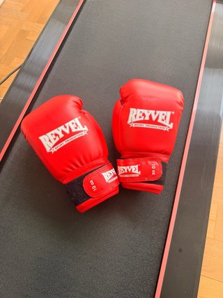 Guantes de boxeo REYVEL 10 oz de piel natural