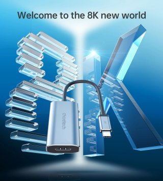 Adaptador USB-C a HDMI 8K 60Hz / 4K 120Hz Nuevo