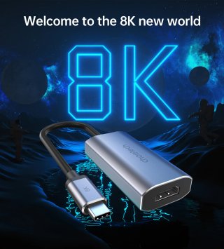 Adaptador USB-C a HDMI 8K 60Hz / 4K 120Hz Nuevo