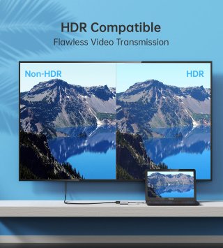 Adaptador USB-C a HDMI 8K 60Hz / 4K 120Hz Nuevo