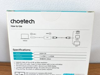 Adaptador USB-C a HDMI 8K 60Hz / 4K 120Hz Nuevo